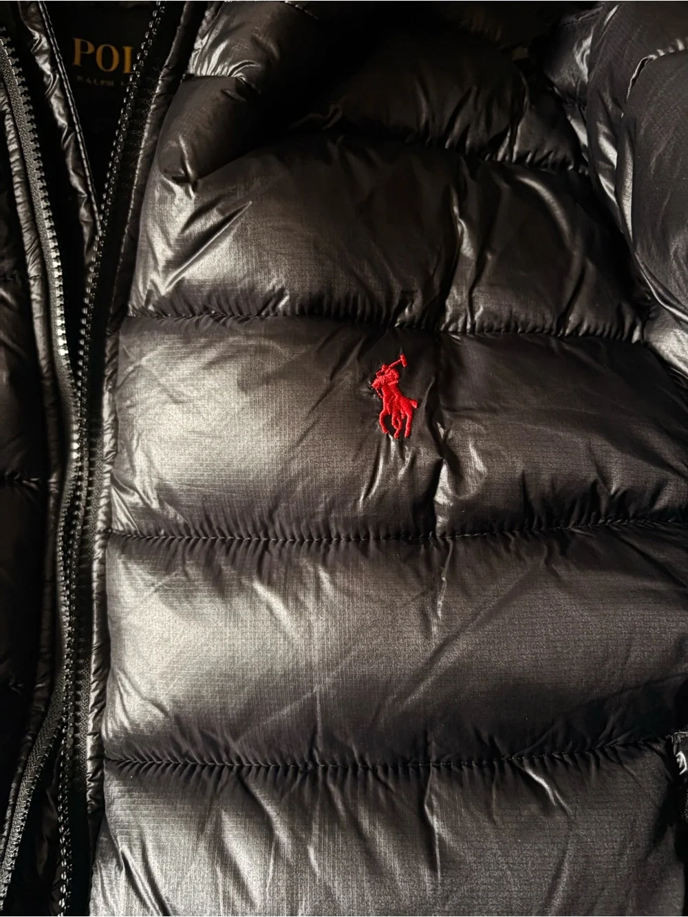 Ralph Lauren Polo Shiny Puffer Jacket with Hood